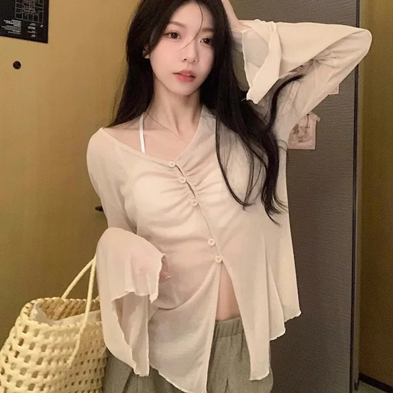 Blusa con mangas acampanadas t - Embroidery Origin reseña y precio