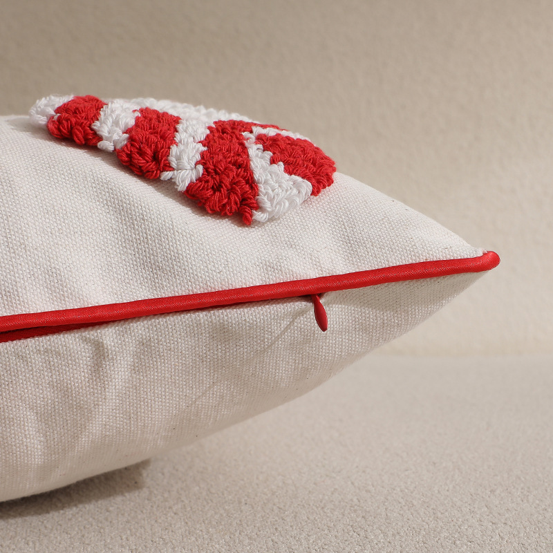 Funda de almohada navideña roj - Embroidery Xmas Ornaments reseña y precio