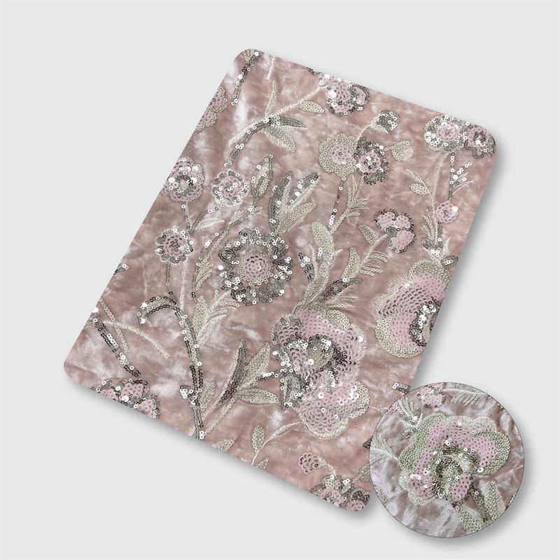 Tela de terciopelo de 130 cm d - Embroidery Flower reseña y precio