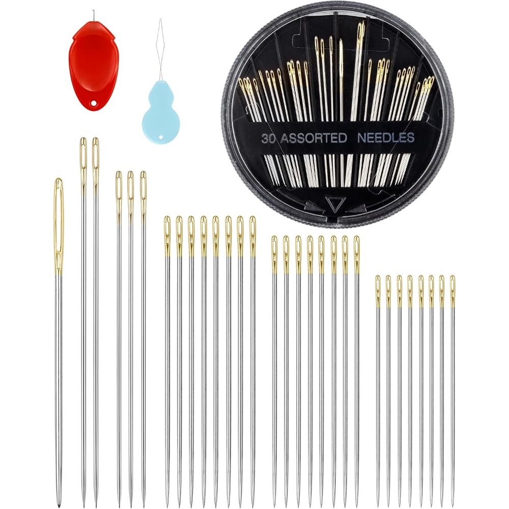 Juego de 30 Agujas de Coser a  - Embroidery Kit reseña y precio