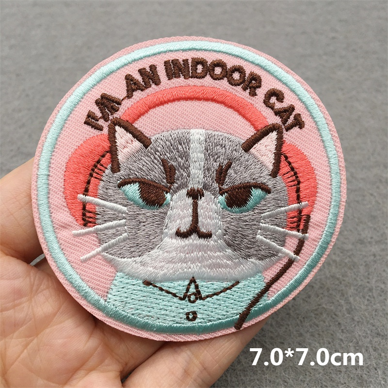 Parche bordado de cara de gato - Embroidery Converse reseña y precio