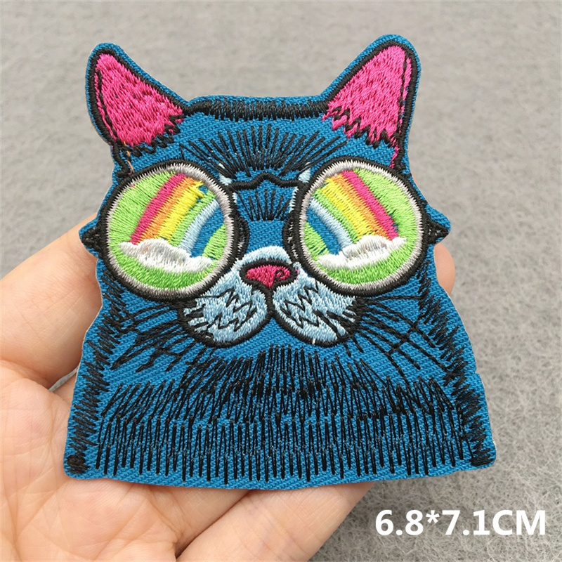 Parche bordado de cara de gato - Embroidery Converse reseña y precio