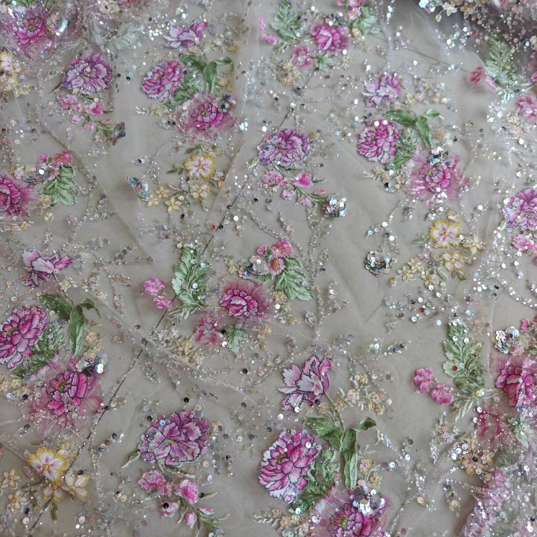 Tela de encaje de lujo con cue - Embroidery Jersey reseña y precio
