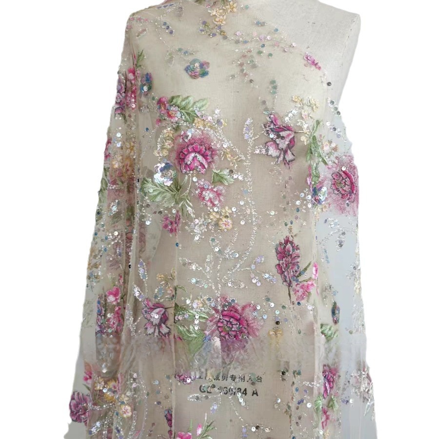 Tela de encaje de lujo con cue - Embroidery Jersey reseña y precio