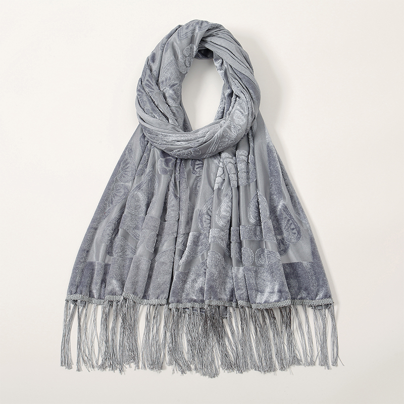 Bufanda de seda bordada con fl - Embroidery Hijab reseña y precio