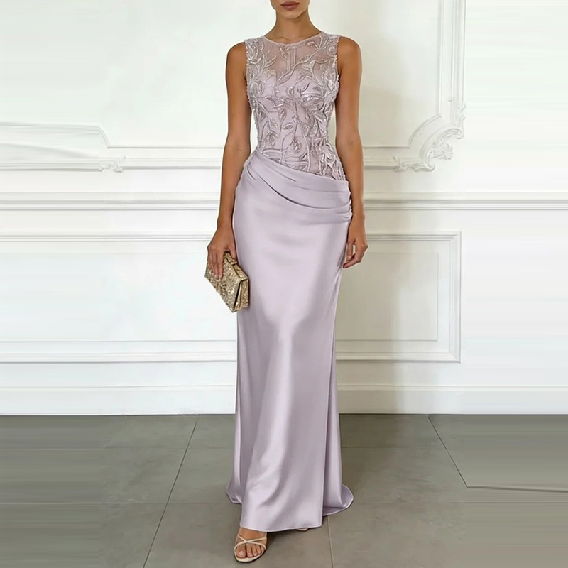 Vestido de dama de honor ajust - Embroidery Flower reseña y precio