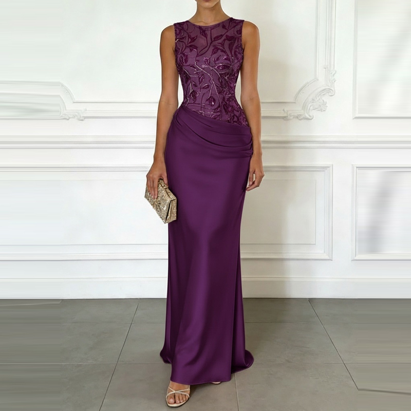 Vestido de dama de honor ajust - Embroidery Flower reseña y precio