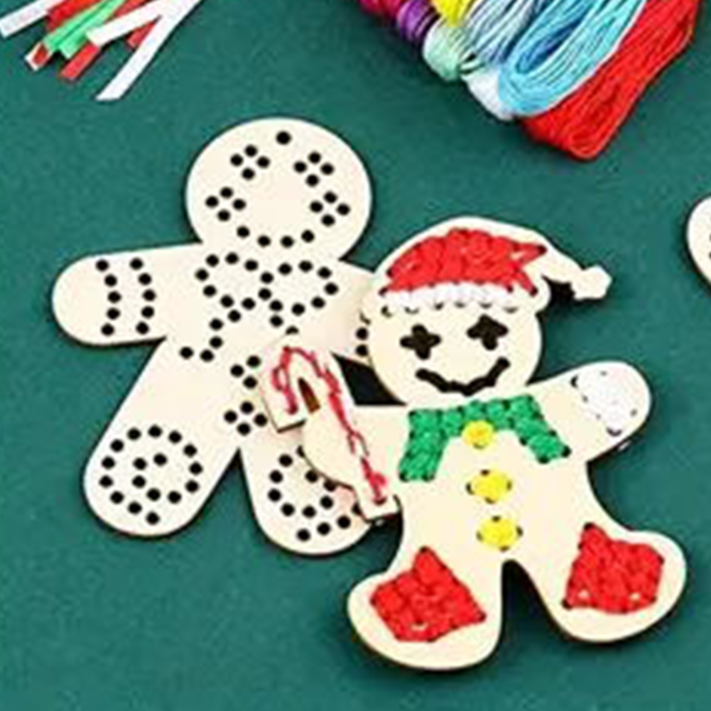 Colgante de punto de cruz, col - Embroidery Xmas Ornaments reseña y precio