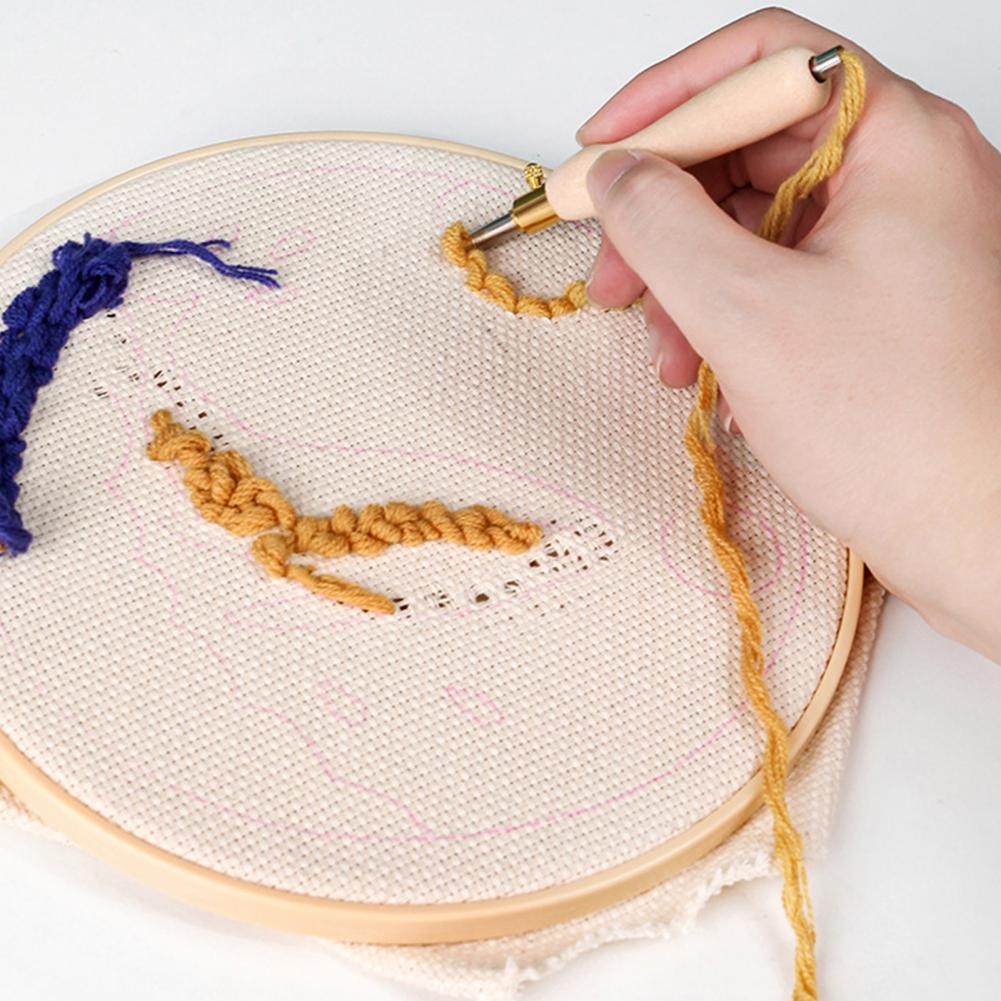Aguja de bordado con mango de  - Punch Needle Handle reseña y precio