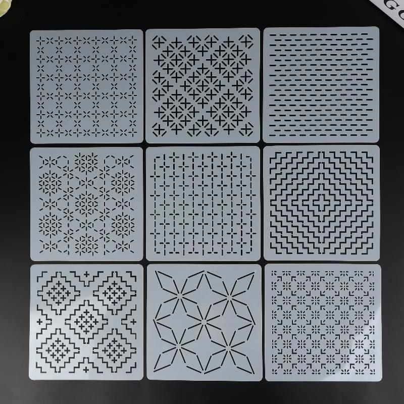 Plantillas de Bordado Sashiko, - Embroidery Motif reseña y precio