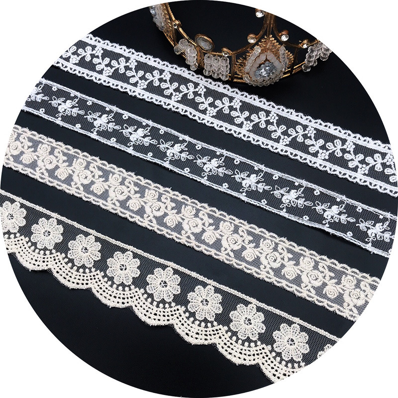 3 yardas/lote bordado blanco B - Embroidery Jersey reseña y precio