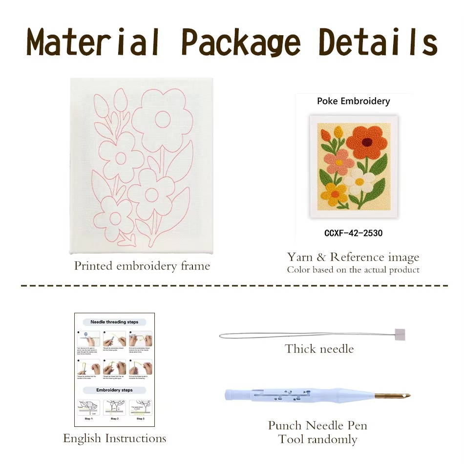 Kit de bordado con aguja perfo - Punch Needle Handle reseña y precio