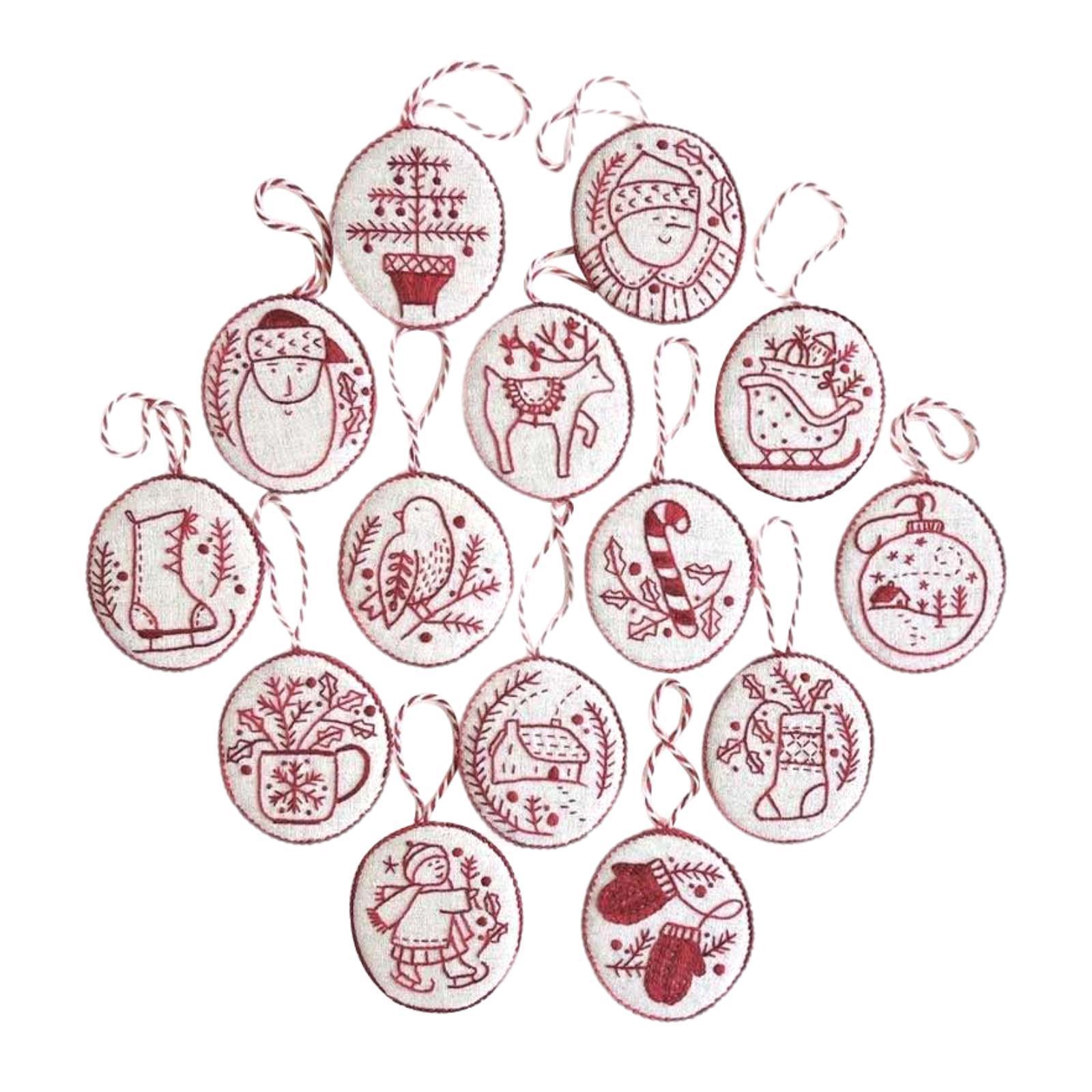 Kit de adornos navideños borda - Embroidery Xmas Ornaments reseña y precio