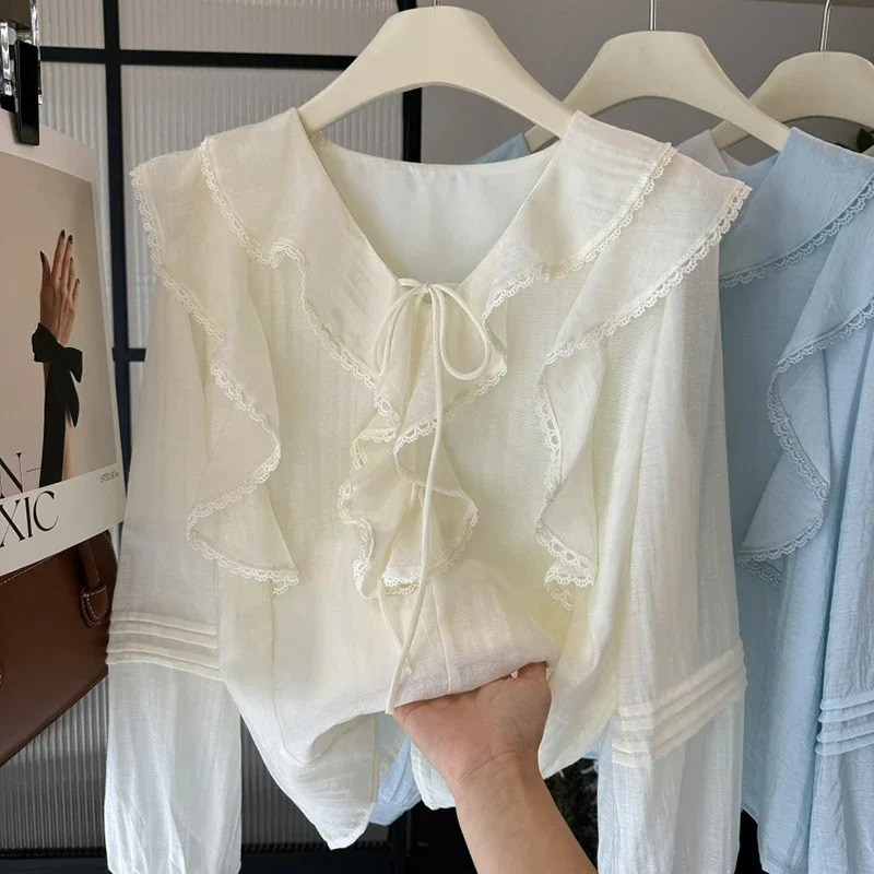 Blusa Elegante Francesa con Cu - Embroidery Origin reseña y precio