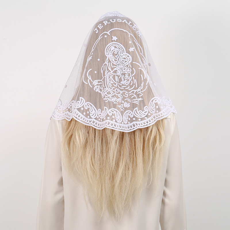 1 unidad de bufanda triangular - Embroidery Hijab reseña y precio
