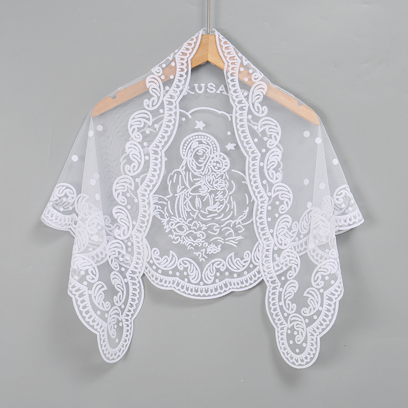 1 unidad de bufanda triangular - Embroidery Hijab reseña y precio