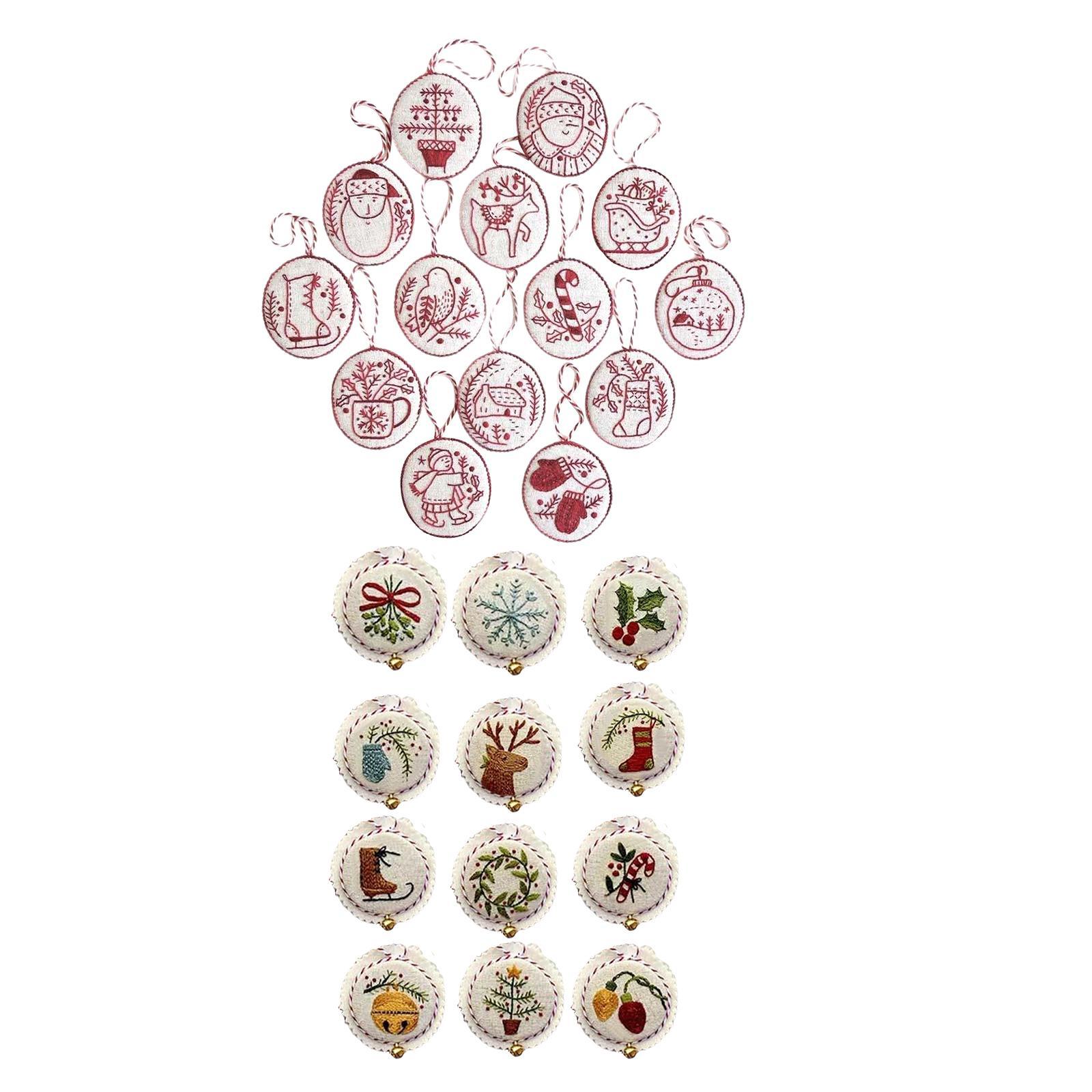 Kit de Adornos Navideños Borda - Embroidery Xmas Ornaments reseña y precio